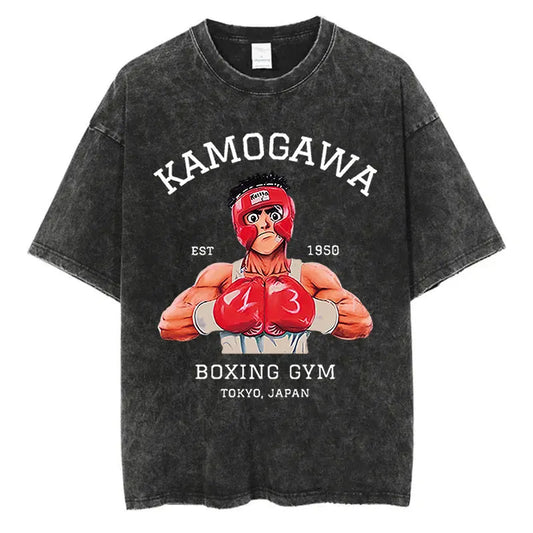 Hajime No Ippo Gym - Oversized Heavyweight Tee