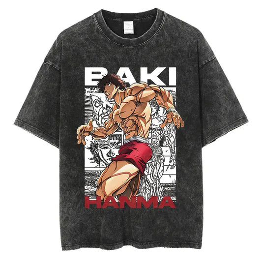 Baki Manga BG - Oversized Heavyweight Tee