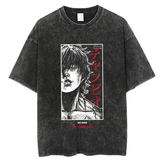 Baki Manga Panel - Oversized Heavyweight Tee